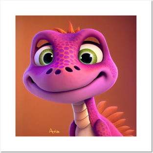 Baby Dinosaur Dino Bambino - Aria Posters and Art